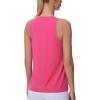imageTHE GYM PEOPLE Womens Crew Neck Workout Tank Tops Loose Fit Sleeveless Athletic Yoga Running ShirtsBright Pink
