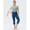 imageTHE GYM PEOPLE Womens Cross Back Sports Bra Halter Neck Workout Crop Tank Tops with Removable PadsDenim Blue