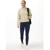 imageTHE GYM PEOPLE Womens FullZip Up Hoodies Jacket Fleece Workout Crop Tops Sweatshirts with Pockets Thumb HoleApricot