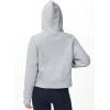 imageTHE GYM PEOPLE Womens FullZip Up Hoodies Jacket Fleece Workout Crop Tops Sweatshirts with Pockets Thumb HoleGrey