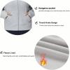 imageTHE GYM PEOPLE Womens FullZip Up Hoodies Jacket Fleece Workout Crop Tops Sweatshirts with Pockets Thumb HoleGrey