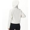 imageTHE GYM PEOPLE Womens FullZip Up Hoodies Jacket Fleece Workout Crop Tops Sweatshirts with Pockets Thumb HoleOffwhite