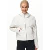 imageTHE GYM PEOPLE Womens FullZip Up Hoodies Jacket Fleece Workout Crop Tops Sweatshirts with Pockets Thumb HoleOffwhite