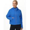 imageTHE GYM PEOPLE Womens FullZip Up Hoodies Jacket Fleece Workout Crop Tops Sweatshirts with Pockets Thumb HoleSea Blue