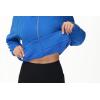 imageTHE GYM PEOPLE Womens FullZip Up Hoodies Jacket Fleece Workout Crop Tops Sweatshirts with Pockets Thumb HoleSea Blue