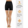 imageTHE GYM PEOPLE Womens High Waist Workout Shorts Breathable Dolphin Split Elastic Lounge Yoga ShortsBlack