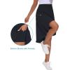 imageTHE GYM PEOPLE Womens High Waist Wrap Ruffle Hem Asymmetric Skort High Low Flowy Midi Skirt with ShortsBlack