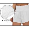 imageTHE GYM PEOPLE Womens High Waisted Worktout Shorts Quick Dry Running Athletic Shorts with Mesh Liner Zipper PocketBright Grey