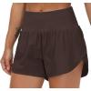imageTHE GYM PEOPLE Womens High Waisted Worktout Shorts Quick Dry Running Athletic Shorts with Mesh Liner Zipper PocketBrown