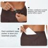 imageTHE GYM PEOPLE Womens High Waisted Worktout Shorts Quick Dry Running Athletic Shorts with Mesh Liner Zipper PocketBrown
