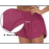 imageTHE GYM PEOPLE Womens High Waisted Worktout Shorts Quick Dry Running Athletic Shorts with Mesh Liner Zipper PocketFuchsia