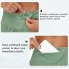 imageTHE GYM PEOPLE Womens High Waisted Worktout Shorts Quick Dry Running Athletic Shorts with Mesh Liner Zipper PocketJasmine Green