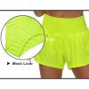 imageTHE GYM PEOPLE Womens High Waisted Worktout Shorts Quick Dry Running Athletic Shorts with Mesh Liner Zipper PocketLight Yellow