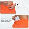 imageTHE GYM PEOPLE Womens High Waisted Worktout Shorts Quick Dry Running Athletic Shorts with Mesh Liner Zipper PocketOrange