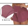 imageTHE GYM PEOPLE Womens High Waisted Worktout Shorts Quick Dry Running Athletic Shorts with Mesh Liner Zipper PocketRose Red