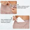 imageTHE GYM PEOPLE Womens High Waisted Worktout Shorts Quick Dry Running Athletic Shorts with Mesh Liner Zipper PocketSoft Pink