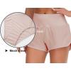 imageTHE GYM PEOPLE Womens High Waisted Worktout Shorts Quick Dry Running Athletic Shorts with Mesh Liner Zipper PocketSoft Pink