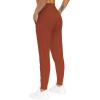imageTHE GYM PEOPLE Womens Joggers Pants Lightweight Athletic Leggings Tapered Lounge Pants for Workout Yoga RunningBrick Red
