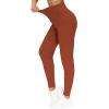 imageTHE GYM PEOPLE Womens Joggers Pants Lightweight Athletic Leggings Tapered Lounge Pants for Workout Yoga RunningBrick Red