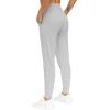 imageTHE GYM PEOPLE Womens Joggers Pants Lightweight Athletic Leggings Tapered Lounge Pants for Workout Yoga RunningBright Grey