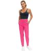 imageTHE GYM PEOPLE Womens Joggers Pants Lightweight Athletic Leggings Tapered Lounge Pants for Workout Yoga RunningBright Pink