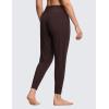 imageTHE GYM PEOPLE Womens Joggers Pants Lightweight Athletic Leggings Tapered Lounge Pants for Workout Yoga RunningBrown