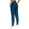 imageTHE GYM PEOPLE Womens Joggers Pants Lightweight Athletic Leggings Tapered Lounge Pants for Workout Yoga RunningDark Blue Green