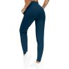 imageTHE GYM PEOPLE Womens Joggers Pants Lightweight Athletic Leggings Tapered Lounge Pants for Workout Yoga RunningDark Blue Green