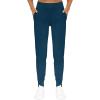 imageTHE GYM PEOPLE Womens Joggers Pants Lightweight Athletic Leggings Tapered Lounge Pants for Workout Yoga RunningDark Blue Green