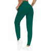 imageTHE GYM PEOPLE Womens Joggers Pants Lightweight Athletic Leggings Tapered Lounge Pants for Workout Yoga RunningDark Green