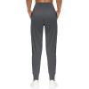 imageTHE GYM PEOPLE Womens Joggers Pants Lightweight Athletic Leggings Tapered Lounge Pants for Workout Yoga RunningDark Grey