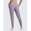 imageTHE GYM PEOPLE Womens Joggers Pants Lightweight Athletic Leggings Tapered Lounge Pants for Workout Yoga RunningGrey Purple
