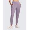 imageTHE GYM PEOPLE Womens Joggers Pants Lightweight Athletic Leggings Tapered Lounge Pants for Workout Yoga RunningGrey Purple