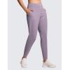 imageTHE GYM PEOPLE Womens Joggers Pants Lightweight Athletic Leggings Tapered Lounge Pants for Workout Yoga RunningGrey Purple