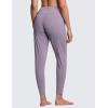 imageTHE GYM PEOPLE Womens Joggers Pants Lightweight Athletic Leggings Tapered Lounge Pants for Workout Yoga RunningGrey Purple