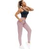 imageTHE GYM PEOPLE Womens Joggers Pants Lightweight Athletic Leggings Tapered Lounge Pants for Workout Yoga RunningLight Purple