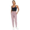 imageTHE GYM PEOPLE Womens Joggers Pants Lightweight Athletic Leggings Tapered Lounge Pants for Workout Yoga RunningLight Purple