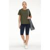 imageTHE GYM PEOPLE Womens Short Sleeve Workout Shirts Breathable Yoga TShirts with Side Slits Athletic Tee TopsArmy Green