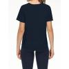imageTHE GYM PEOPLE Womens Short Sleeve Workout Shirts Breathable Yoga TShirts with Side Slits Athletic Tee TopsDark Blue