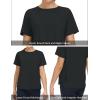 imageTHE GYM PEOPLE Womens Short Sleeve Workout Shirts Breathable Yoga TShirts with Side Slits Athletic Tee TopsDark Grey