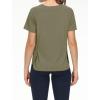 imageTHE GYM PEOPLE Womens Short Sleeve Workout Shirts Breathable Yoga TShirts with Side Slits Athletic Tee TopsGrey Green