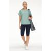 imageTHE GYM PEOPLE Womens Short Sleeve Workout Shirts Breathable Yoga TShirts with Side Slits Athletic Tee TopsLight Green