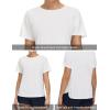 imageTHE GYM PEOPLE Womens Short Sleeve Workout Shirts Breathable Yoga TShirts with Side Slits Athletic Tee TopsWhite