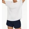 imageTHE GYM PEOPLE Womens Short Sleeve Workout Shirts Breathable Yoga TShirts with Side Slits Athletic Tee TopsWhite