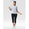 imageTHE GYM PEOPLE Womens Short Sleeve Workout TShirts Back Loose Fit Running Yoga Tee TopsHeather Grey