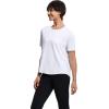 imageTHE GYM PEOPLE Womens Short Sleeve Workout TShirts Back Loose Fit Running Yoga Tee TopsHeather White