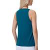imageTHE GYM PEOPLE Womens Crew Neck Workout Tank Tops Loose Fit Sleeveless Athletic Yoga Running ShirtsDark Blue Green