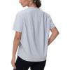 imageTHE GYM PEOPLE Womens Short Sleeve Workout TShirts Back Loose Fit Running Yoga Tee TopsHeather Grey