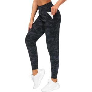 imageTHE GYM PEOPLE Womens Joggers Pants Lightweight Athletic Leggings Tapered Lounge Pants for Workout Yoga RunningBlackgrey Camo