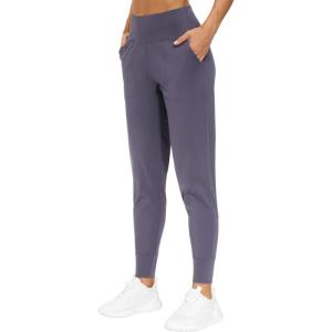 imageTHE GYM PEOPLE Womens Joggers Pants Lightweight Athletic Leggings Tapered Lounge Pants for Workout Yoga RunningVintage Purple